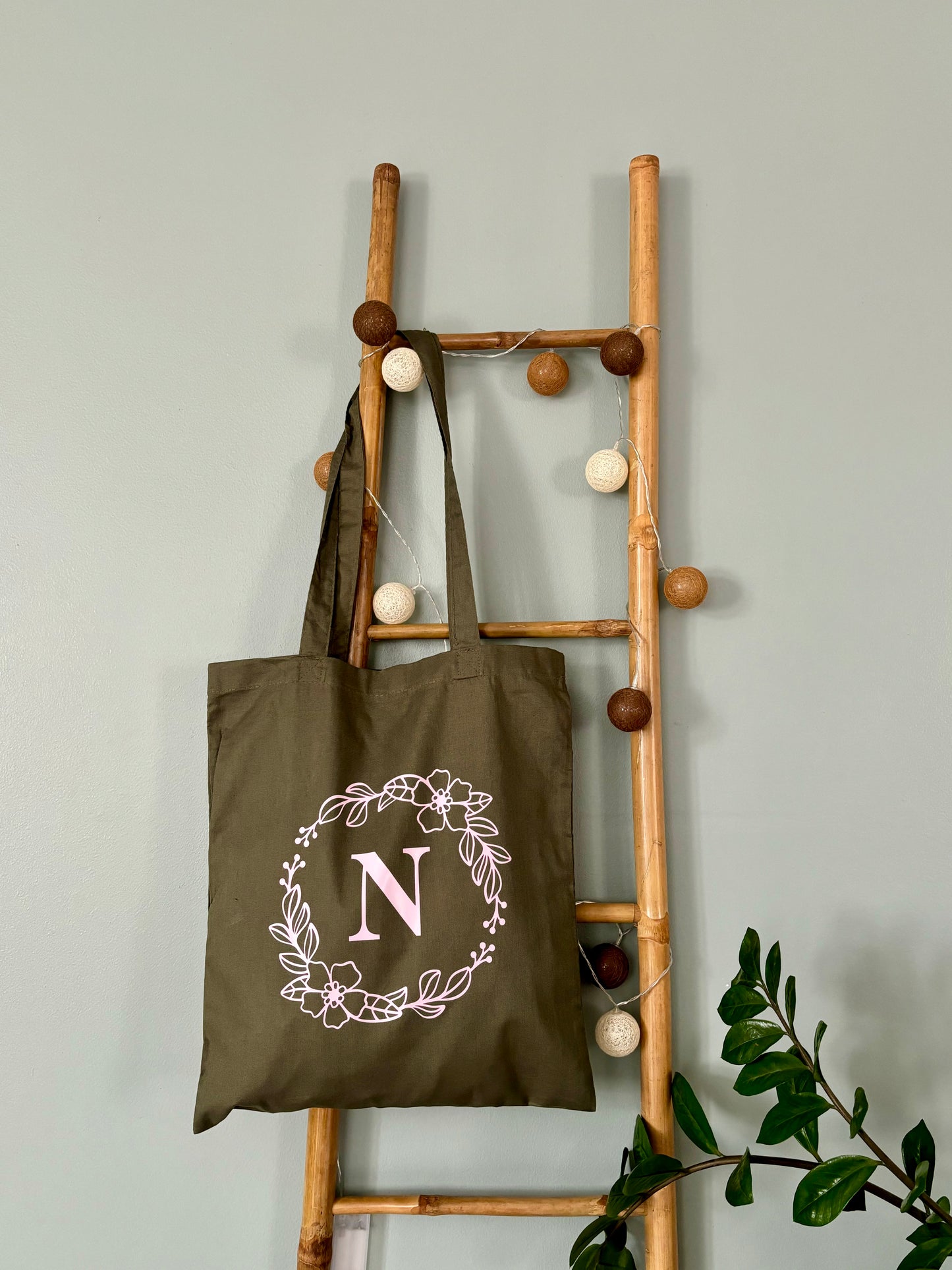Tote bag avec initiale