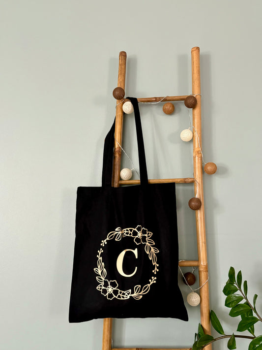 Tote bag avec initiale