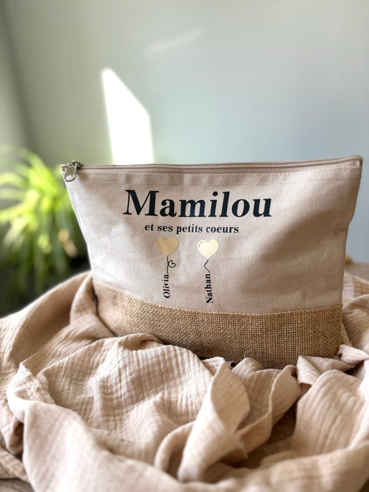 Pochette "Mamie et ses petits coeurs"
